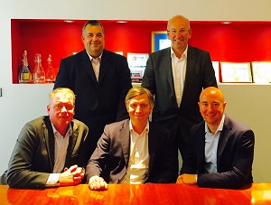 (L-R) Adam Littlejohn, Martin Reed, Ben Steele, Jeremy Waud and Jamie Wright. (L-R) Adam Littlejohn, Martin Reed, Ben Steele, Jeremy Waud and Jamie Wright.